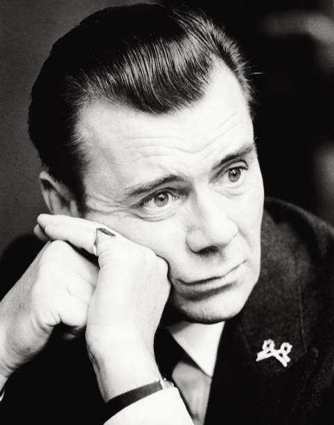 The British actor Dirk Bogarde playing a scene film night porter R- Old Photo