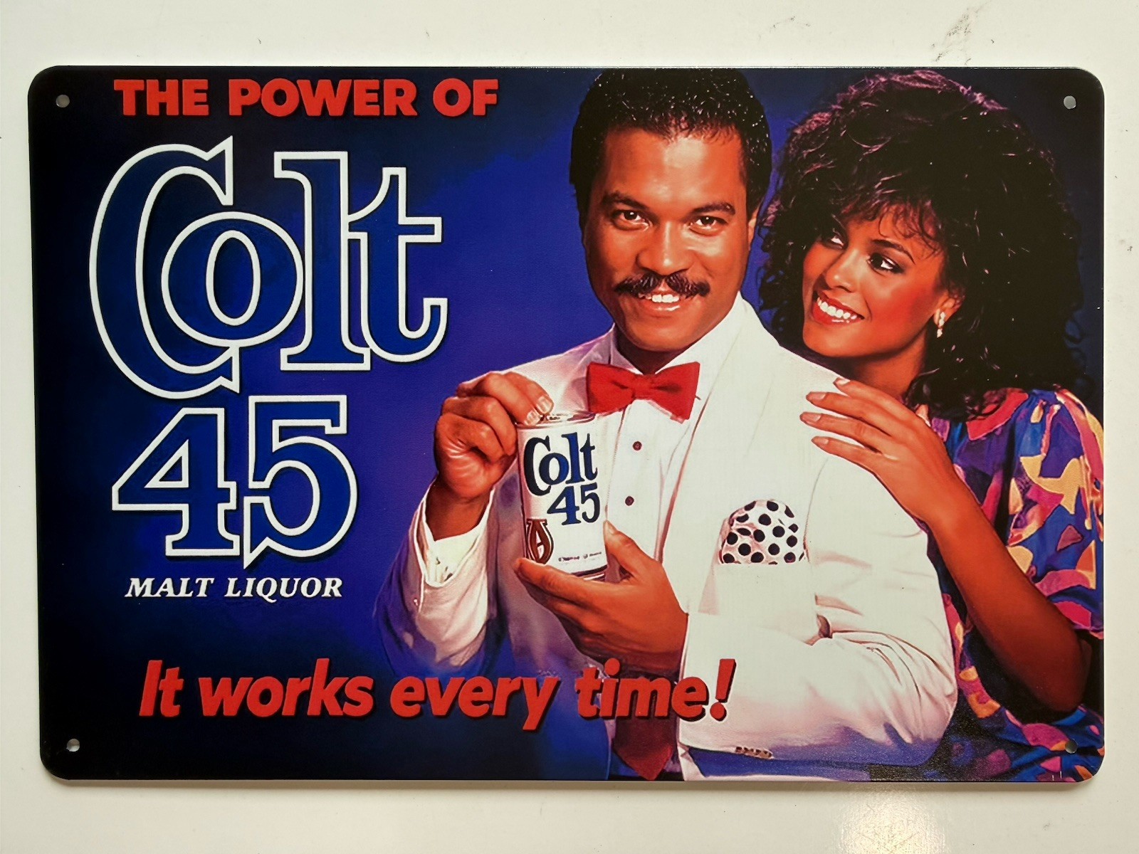Colt 45 Billy Dee Williams Sign - Star Wars Malt Liquor - Lando Calrissian Colt 45 Billy Dee Williams Sign - Star Wars Malt Liquor - Lando Calrissian