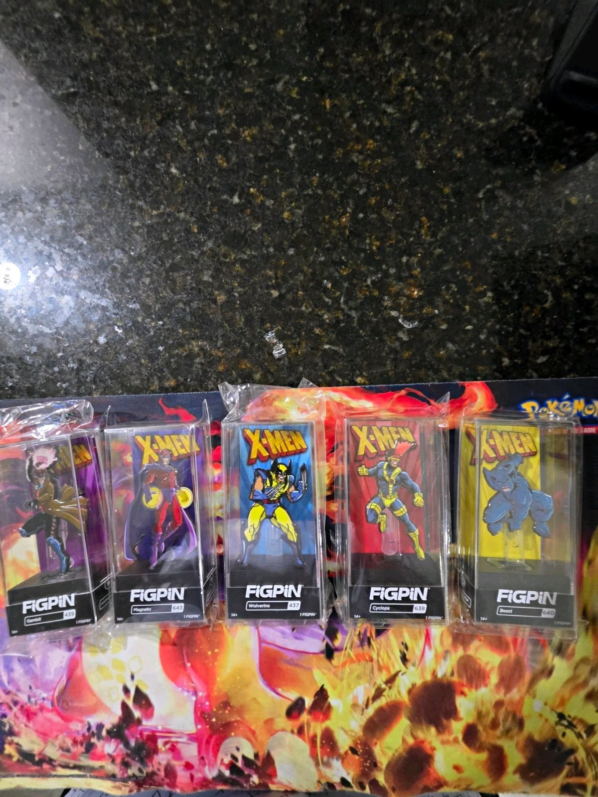 FiGPiN X-Men Marvel Pinbacks Lot - Gambit Wolverine Cyclops Beast Magneto FiGPiN X-Men Marvel Pinbacks Lot - Gambit Wolverine Cyclops Beast Magneto