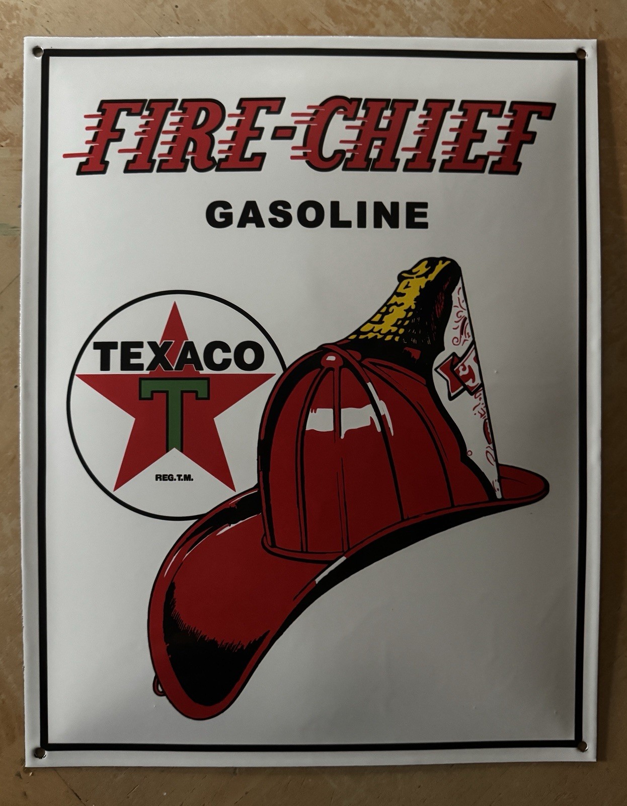 TEXACO FIRE CHIEF GASOLINE Porcelain Sign Gas Station Domed Sign GAS OIL TEXACO FIRE CHIEF GASOLINE Porcelain Sign Gas Station Domed Sign GAS OIL