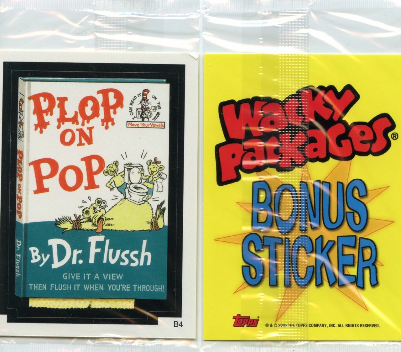 2005 TOPPS WACKY PACKAGES SERIES 2 PLOP ON POP NEW IN  WRAPPER #B4