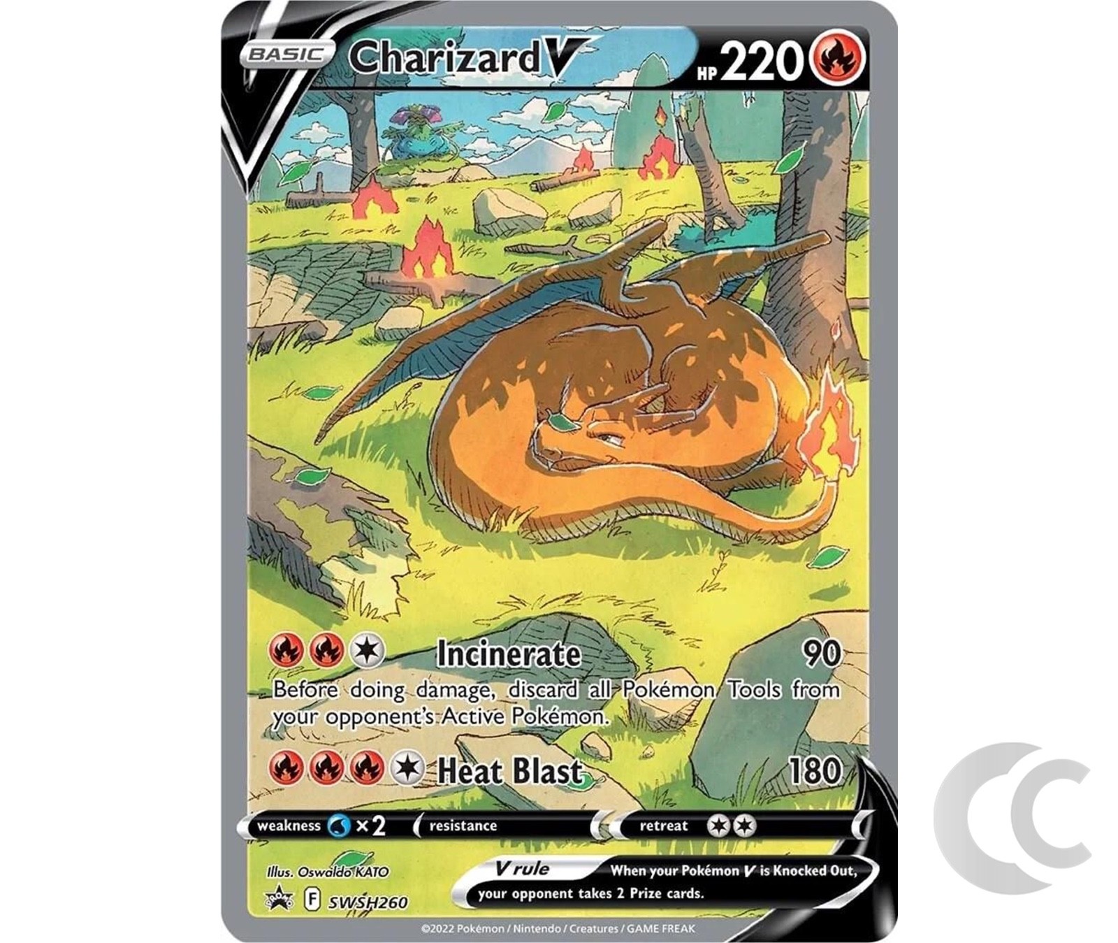 Charizard V 260 SWSH Black Star Promo SWSH Pokemon TCG English NM Charizard V 260 SWSH Black Star Promo SWSH Pokemon TCG English NM