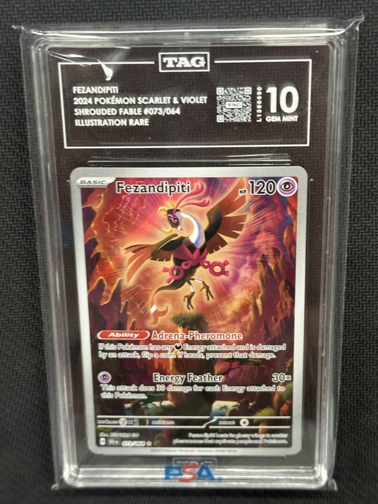 Fezandipiti Pokemon Shround Fable Illustration Rare TAG 10 PSA #073/064 Fezandipiti Pokemon Shround Fable Illustration Rare TAG 10 PSA #073/064