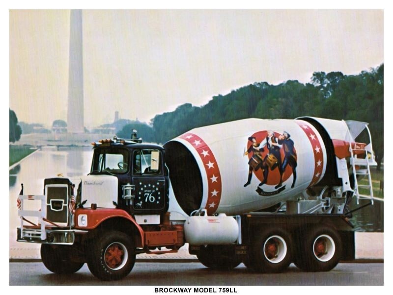 Brockway Model 759LL COE Mixer Truck NEW Sign 24x30 Brockway Model 759LL COE Mixer Truck NEW Sign 24x30