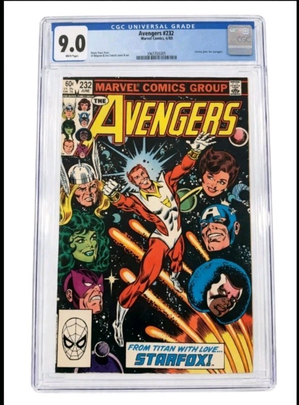 Avengers #232 Marvel Comics 6/83 CGC 9.0 Avengers #232 Marvel Comics 6/83 CGC 9.0