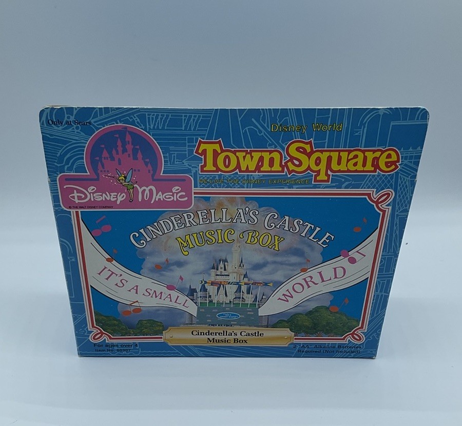 Disney Magic Town Square Cinderella’s Castle Music Box Plays