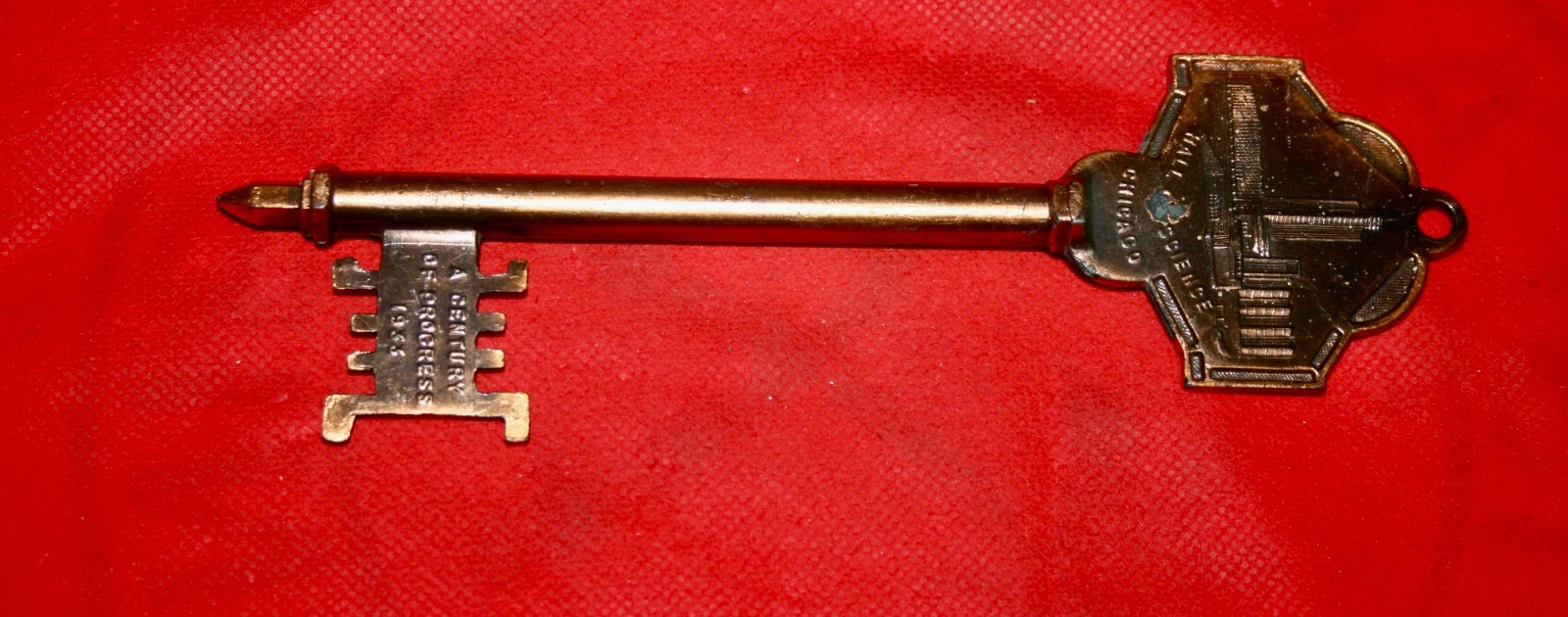 1933 Large Key Century Of Progress World's Fair - 