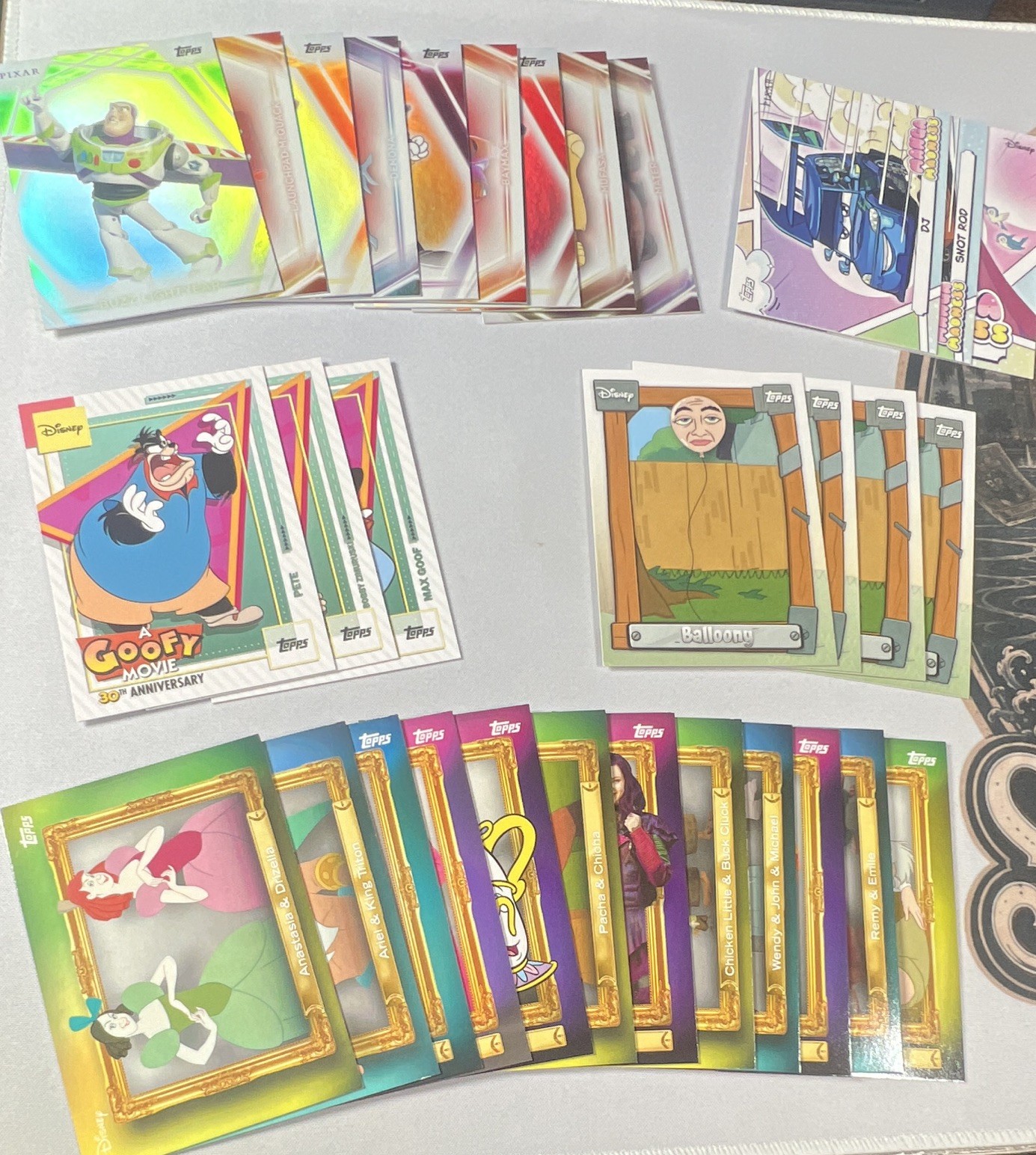 Topps Disney Pixar Miscellaneous Card Lot Parallels/ Inserts Topps Disney Pixar Miscellaneous Card Lot Parallels/ Inserts