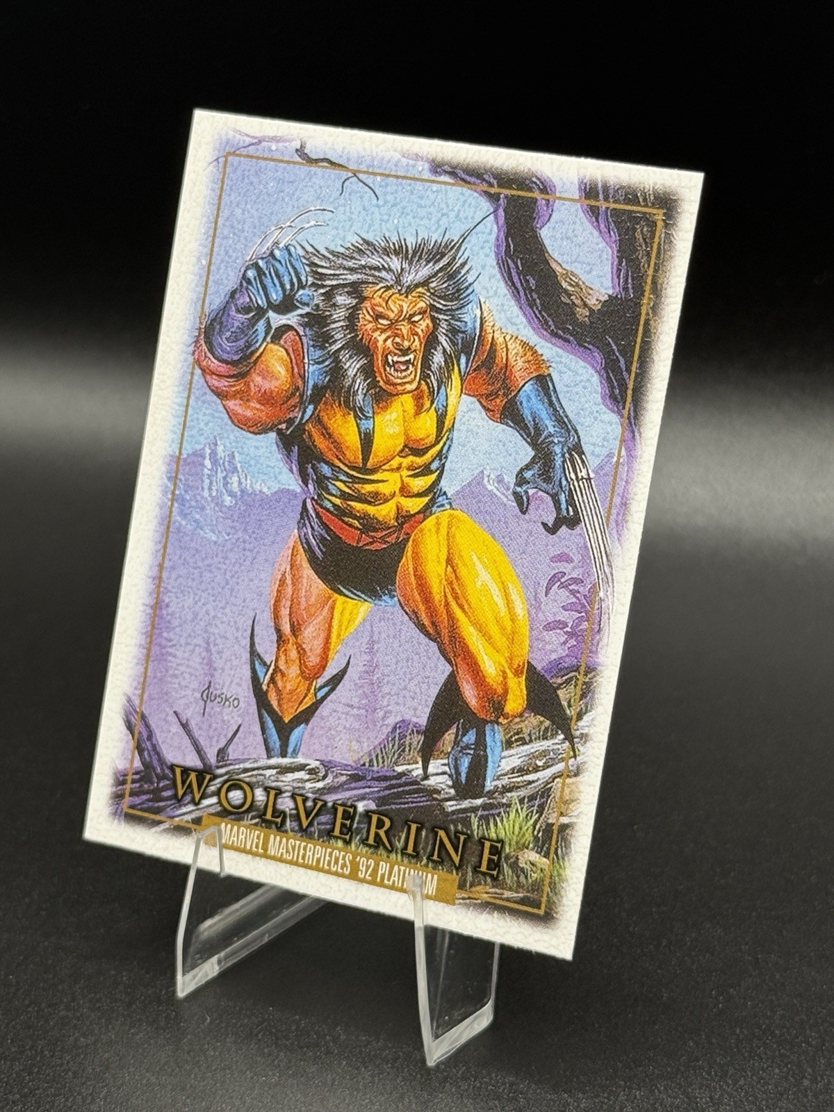 2024 Marvel Masterpieces ‘92 Platinum Wolverine #94 Leather