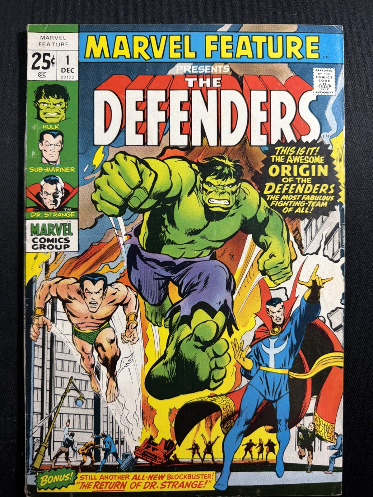 Marvel Feature #1 1971 Marvel Comics 1st Print 1st Defenders VG *A17