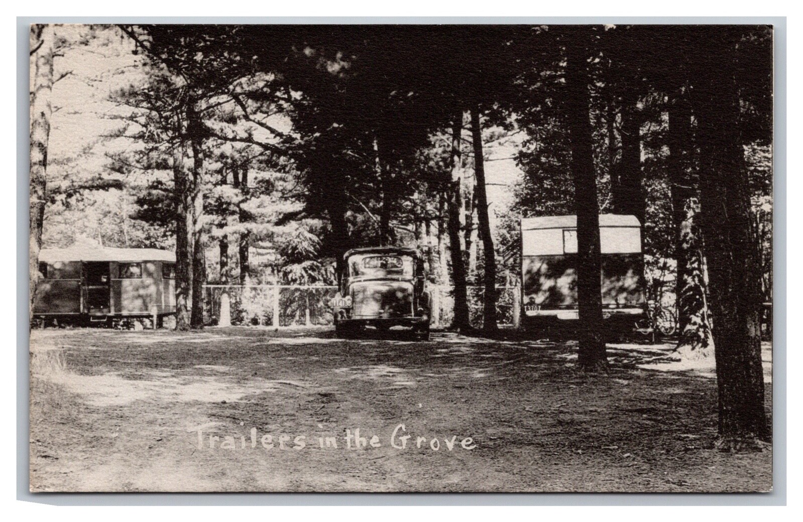 Falmouth Foreside, ME Maine, Trailers in Grove Underwood, Photo  RPPC Postcard