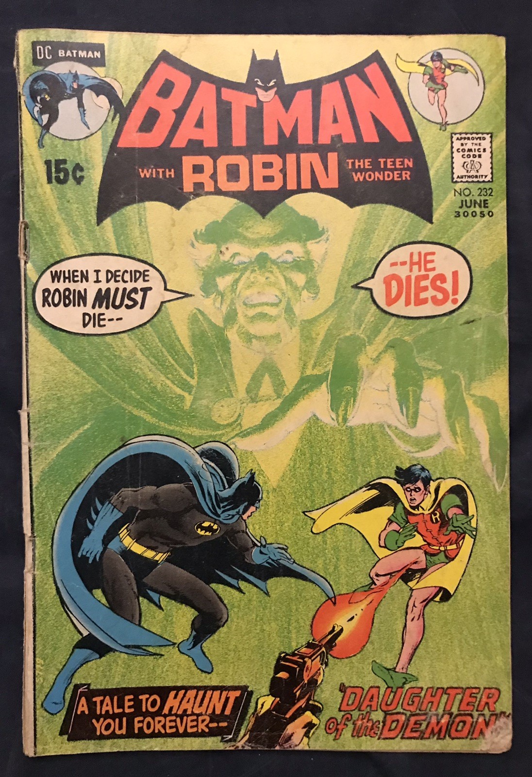 BATMAN #232 (1971) MAJOR KEY: 1st appearance of Ra\'s al Ghul, Around FR/GD BATMAN #232 (1971) MAJOR KEY: 1st appearance of Ra\'s al Ghul, Around FR/GD
