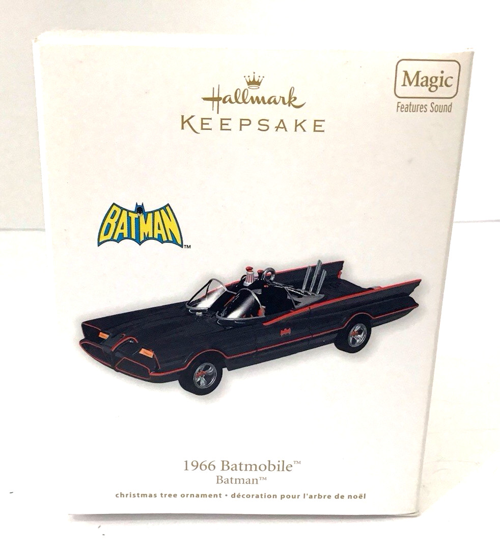 Hallmark Keepsake 2011 Batman 1966 Batmobile Magic Features Sound NIB NEW Hallmark Keepsake 2011 Batman 1966 Batmobile Magic Features Sound NIB NEW