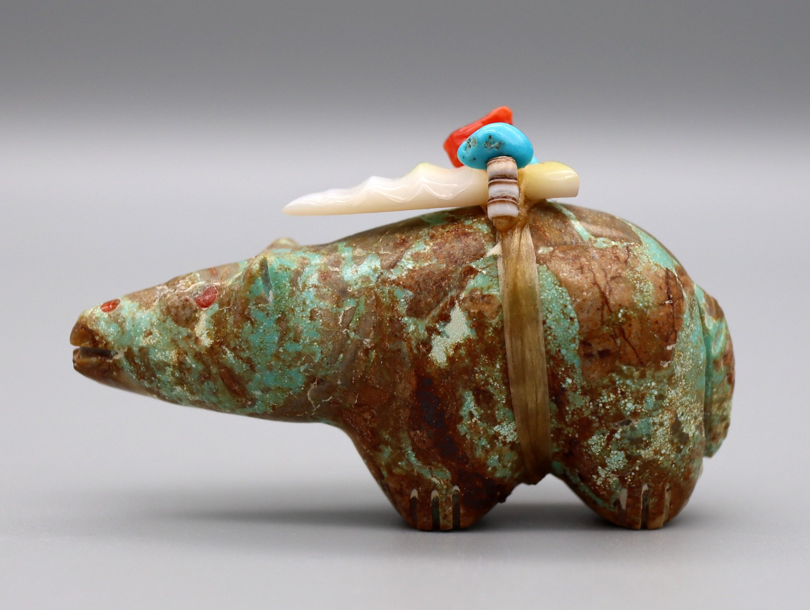 Peter Sr. & Dinah Gasper Royston Turquoise Zuni Bear Fetish Peter Sr. & Dinah Gasper Royston Turquoise Zuni Bear Fetish