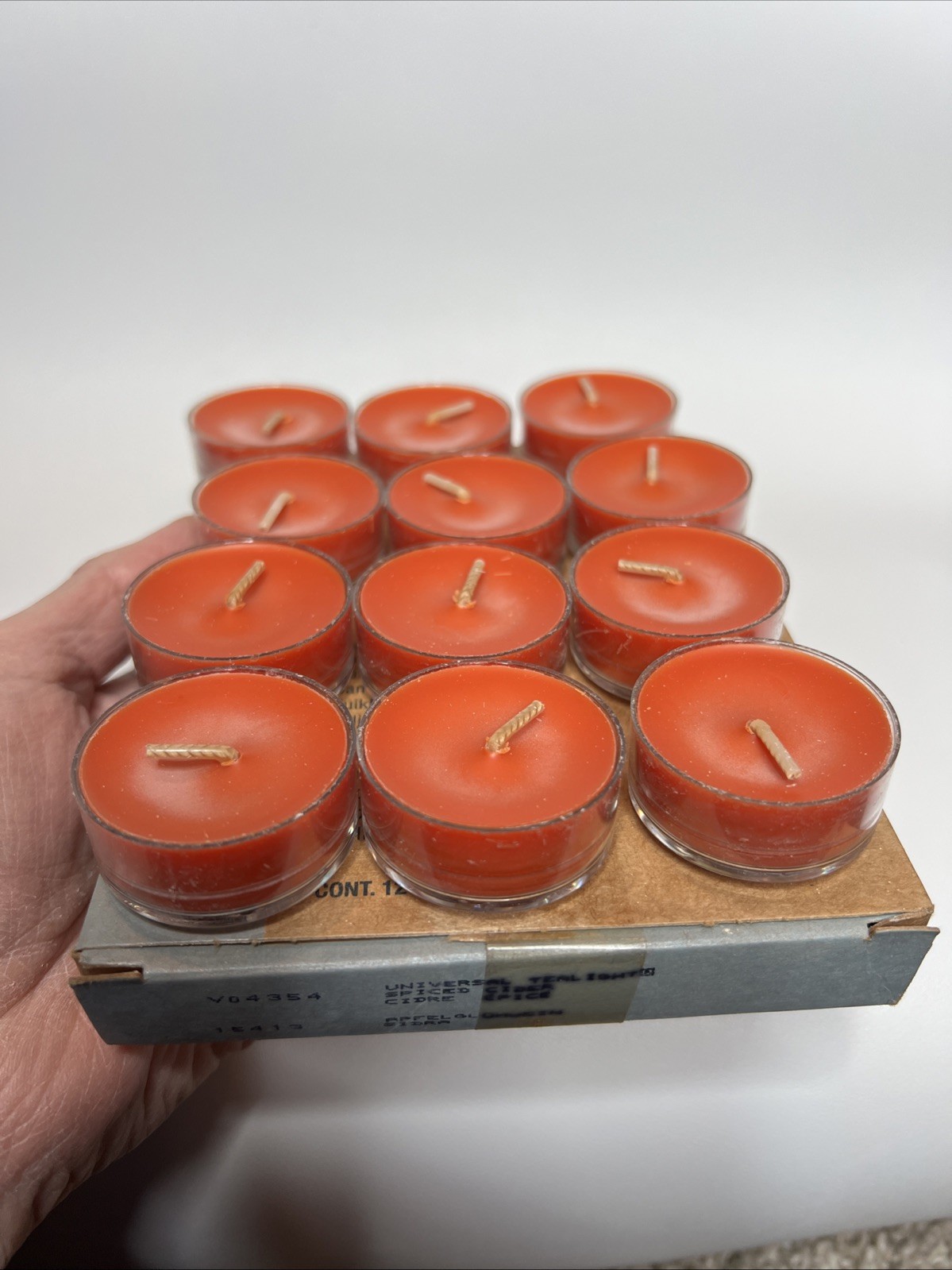 Partylite Spiced Cider Tealights -- Holiday NOS RARE
