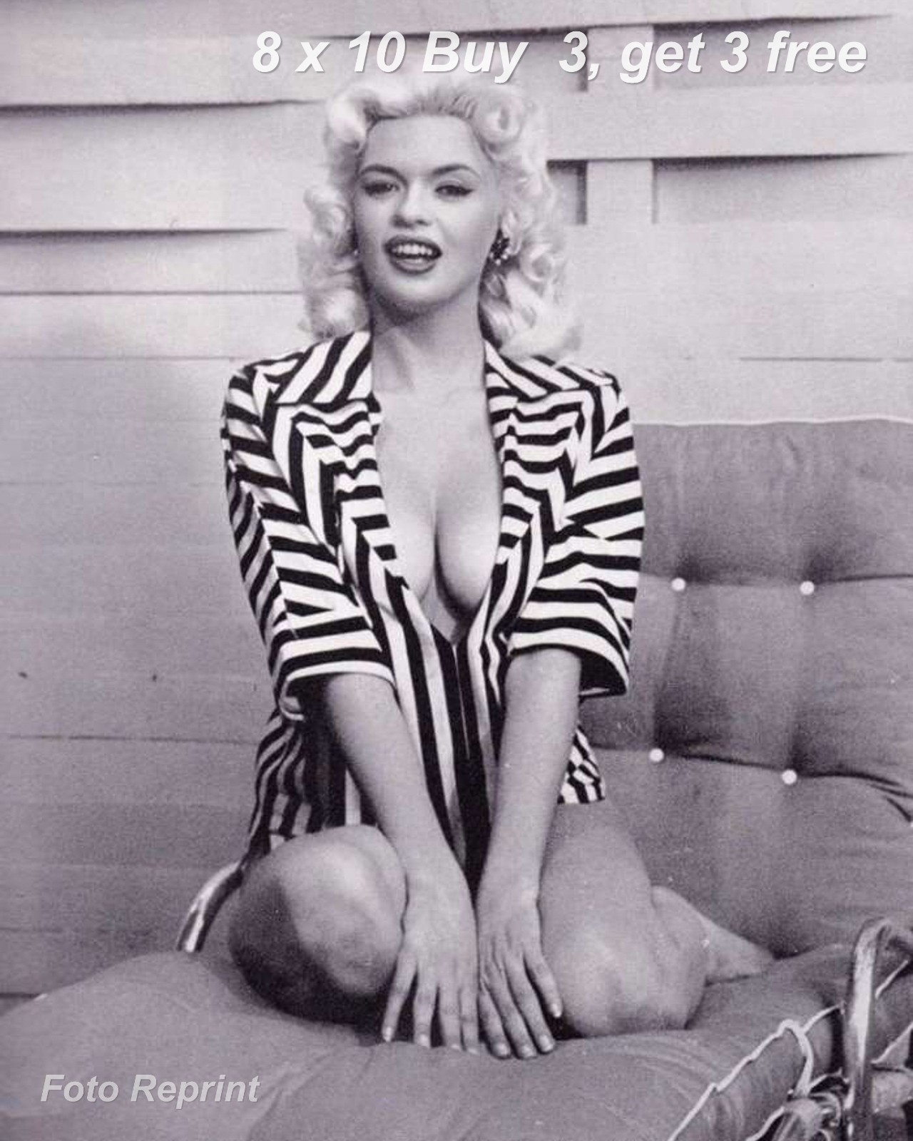 JAYNE MANSFIELD 8x10 Publicity Photo Classic Hollywood 1950s Blonde Film Actress