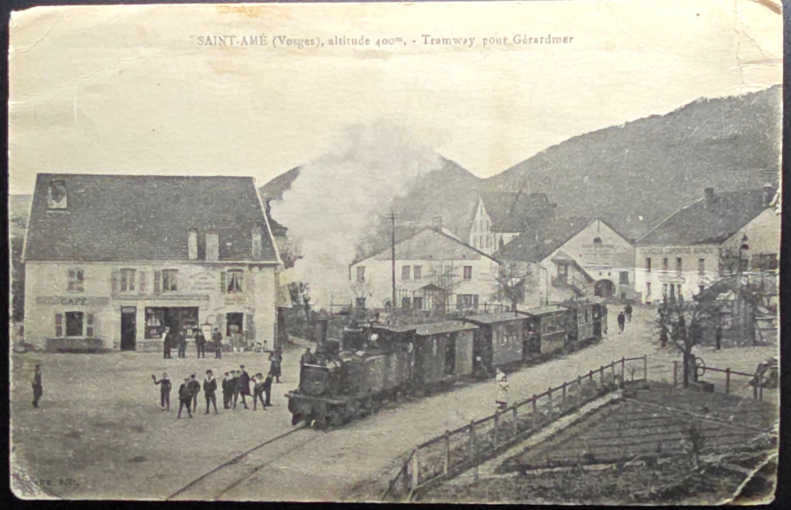 France – Saint-Amé Vosges – Tramway pour Gérardmer – Antique French Postcard