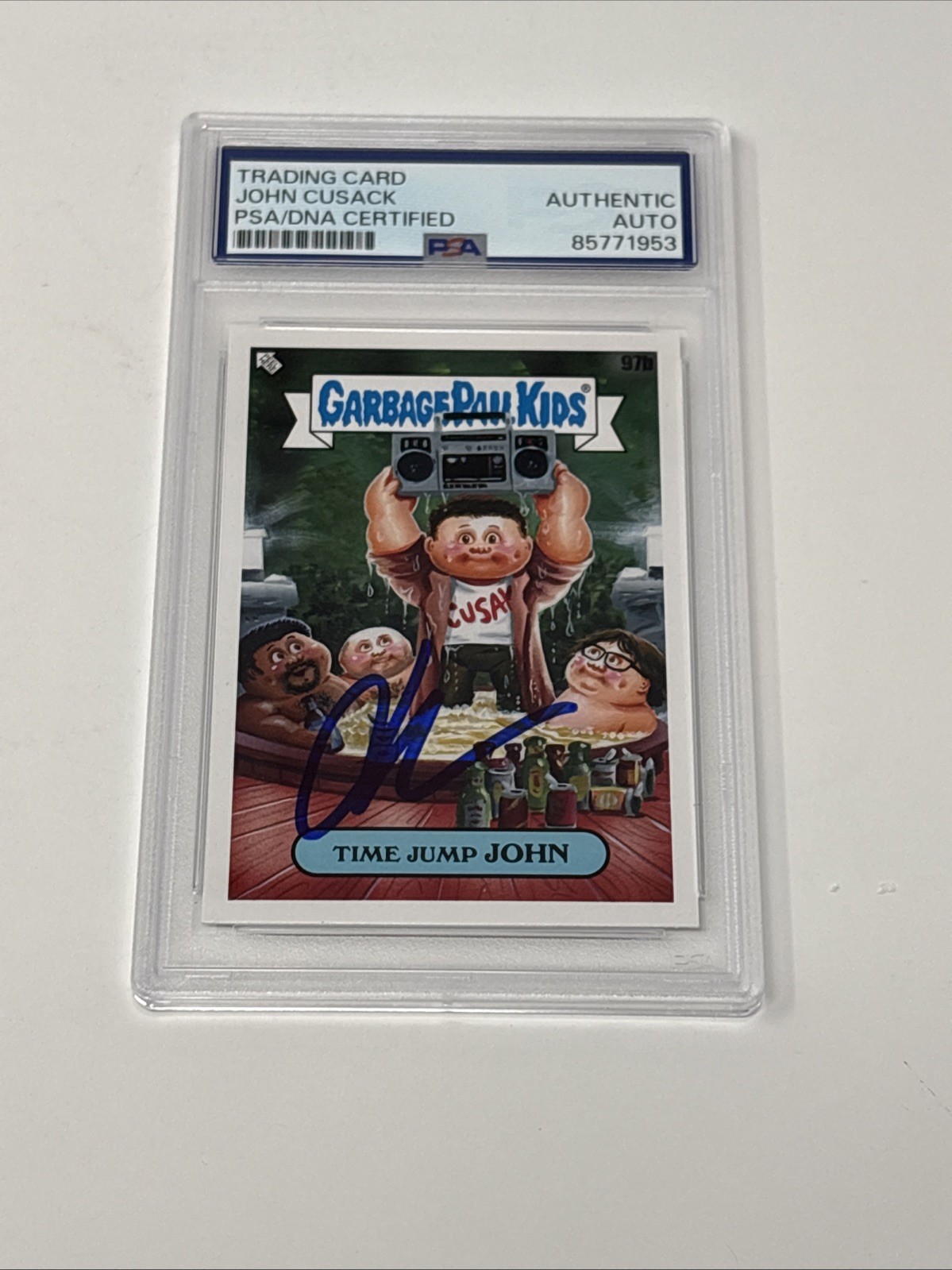 Garbage Pail Kids Time Jump John signed by John Cusack PSA DNA Authentic