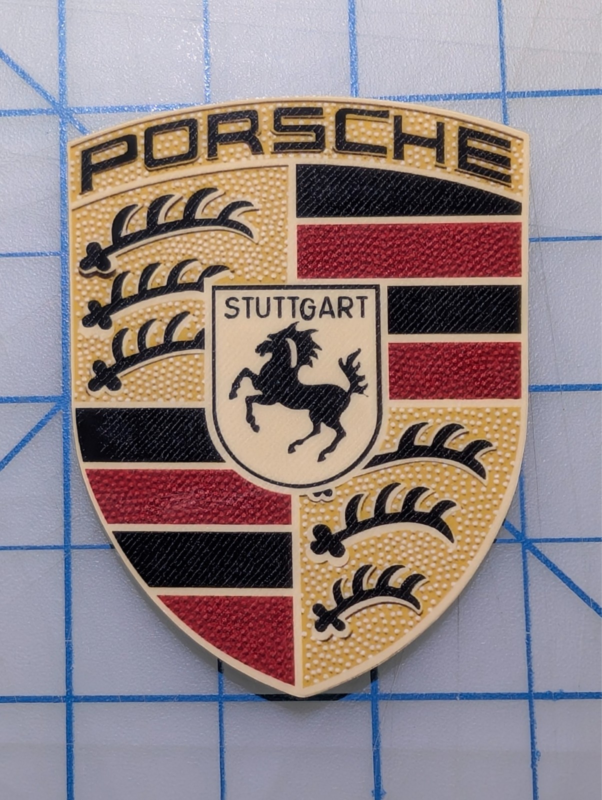 Porsche Emblem Crest Sticker - High Quality UV Laminated Waterproof 4 yr Outdoor Porsche Emblem Crest Sticker - High Quality UV Laminated Waterproof 4 yr Outdoor