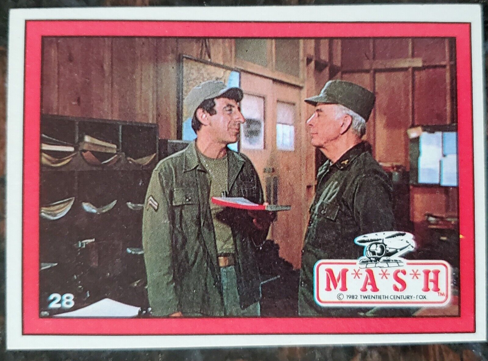 1982 M*A*S*H TV Show Topps Card Colonel Potter Corporal Klinger 20th Century Fox