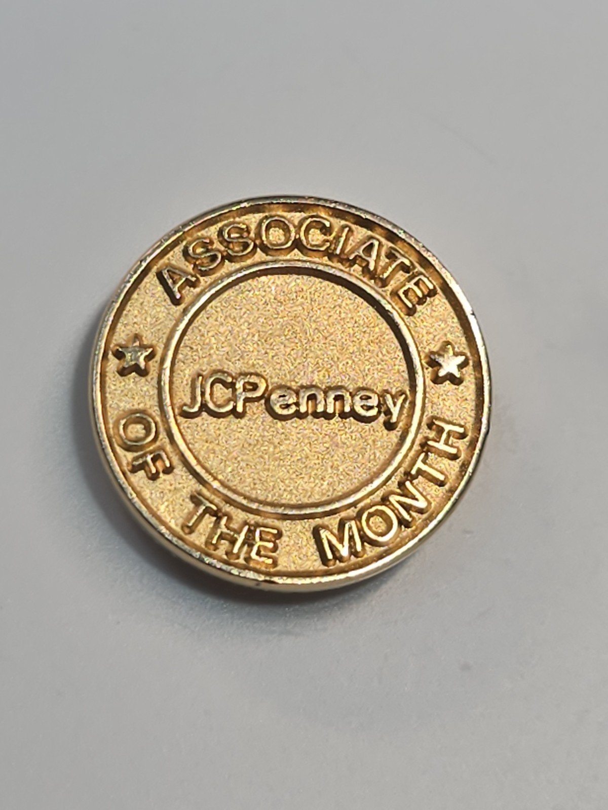 JCPenney Employee of the Month Award Lapel Pin Gold Color