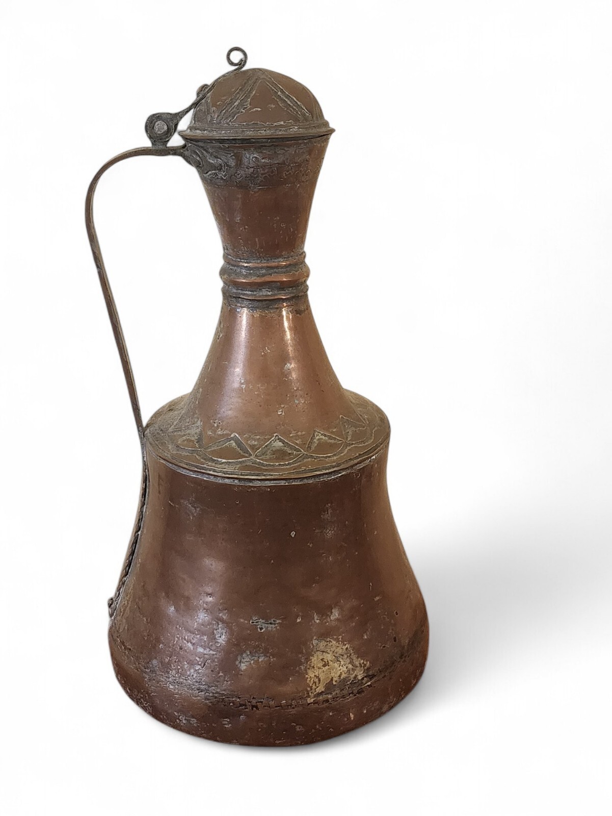 Vintage/ Antique 18th/19th Cent. Middle Eastern Copper Jug Handcrafted 22 Vintage/ Antique 18th/19th Cent. Middle Eastern Copper Jug Handcrafted 22