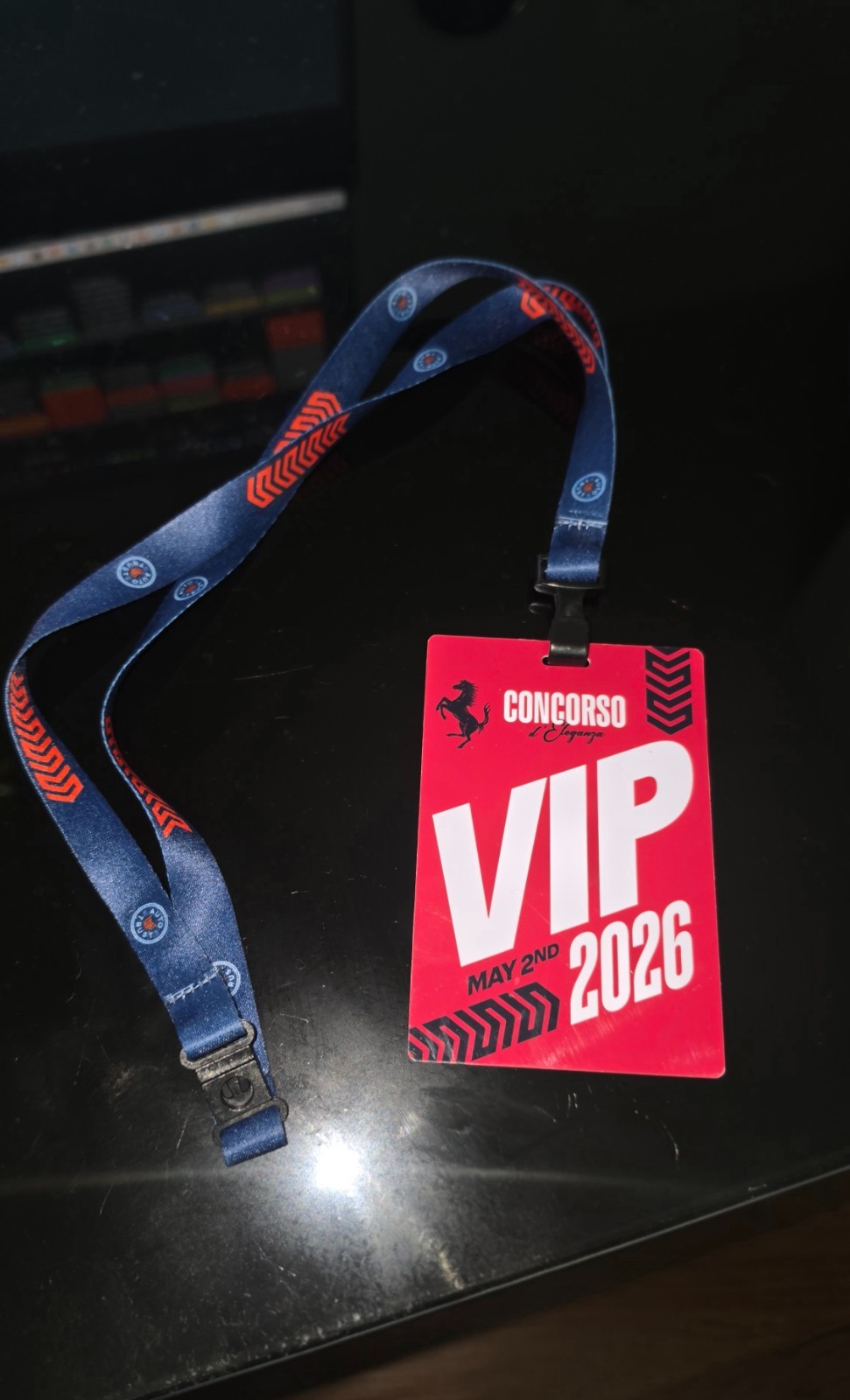 Official FERRARI Concorso d'Eleganza 2026 VIP Owner's Badge Pass Official FERRARI Concorso d'Eleganza 2026 VIP Owner's Badge Pass