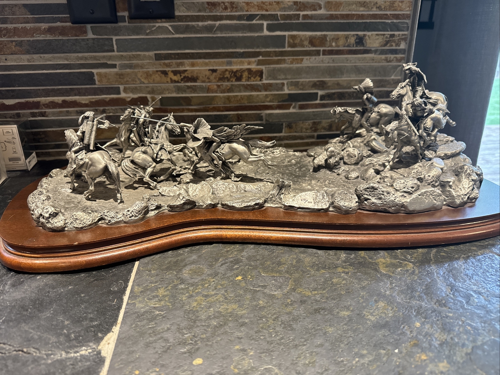 Chilmark AMBUSHED 1980 by Don Polland, Ltd. Ed. Fine Pewter Sculpture 175 / 500 Chilmark AMBUSHED 1980 by Don Polland, Ltd. Ed. Fine Pewter Sculpture 175 / 500