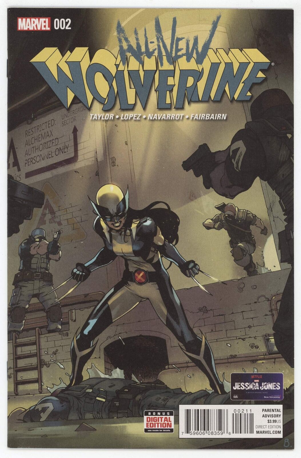 All New Wolverine 2 Marvel 2016 NM- 9.2 Bengal Tom Taylor Laura Kinney X-23 1st