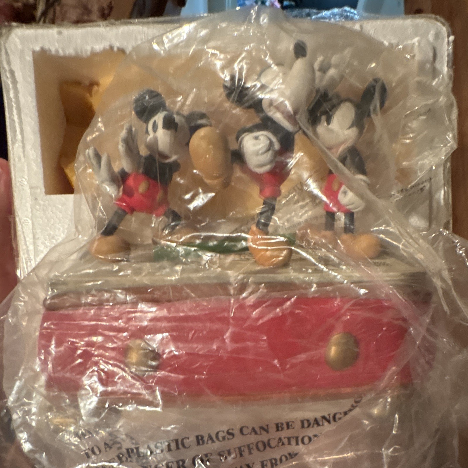 Disney Mickey Mouse Figurine Desk Organizer with Red Drawer, 7-9.9 in Disney Mickey Mouse Figurine Desk Organizer with Red Drawer, 7-9.9 in