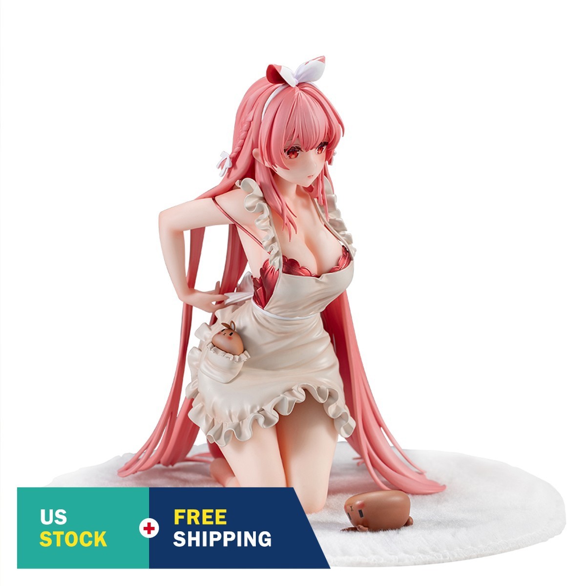 HiPlay Animester 1/7 White Rabbit Rosu - Apron Version Anime Figurine HiPlay Animester 1/7 White Rabbit Rosu - Apron Version Anime Figurine