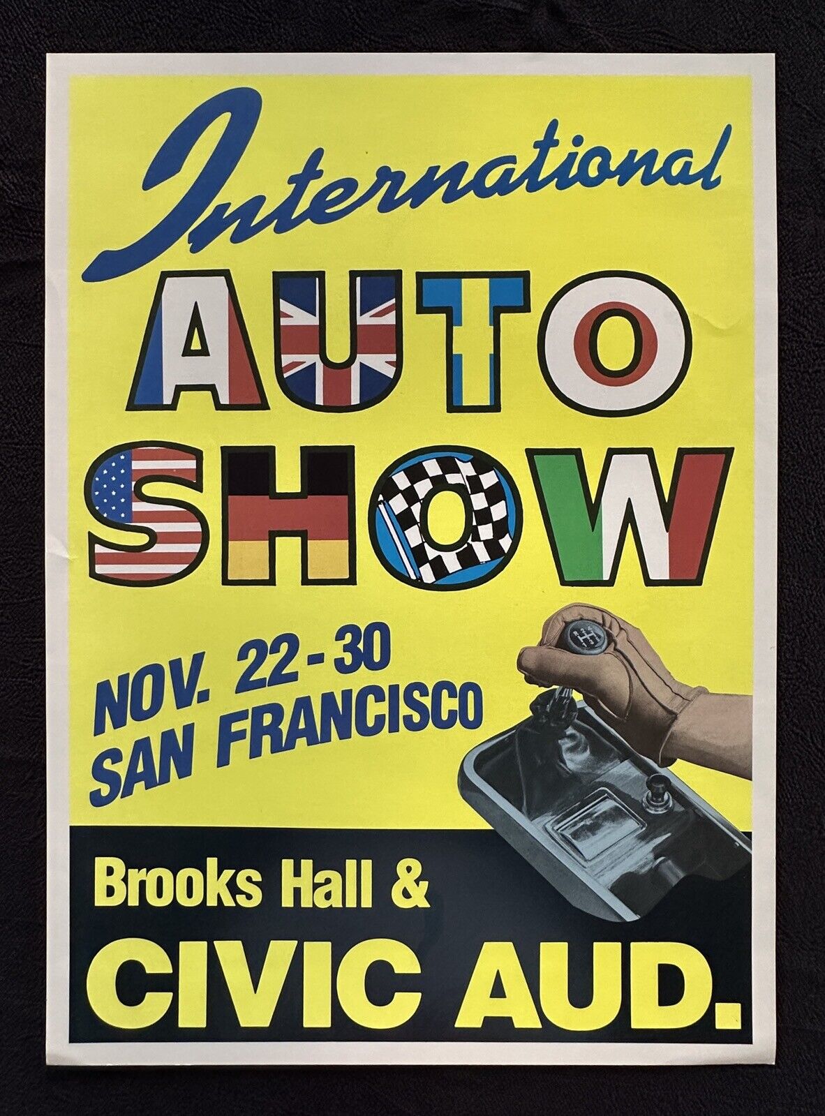Late 1970s/Early \'80s San Francisco International Auto Show Poster Civic Aud.