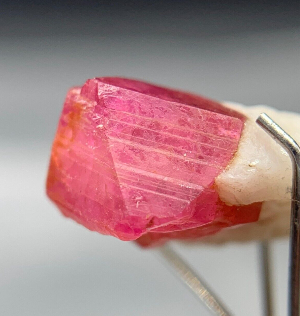 8.15ct Natural Terminated  Top Ruby Crystal  On Matrix - Jegdalak Afghanistan -