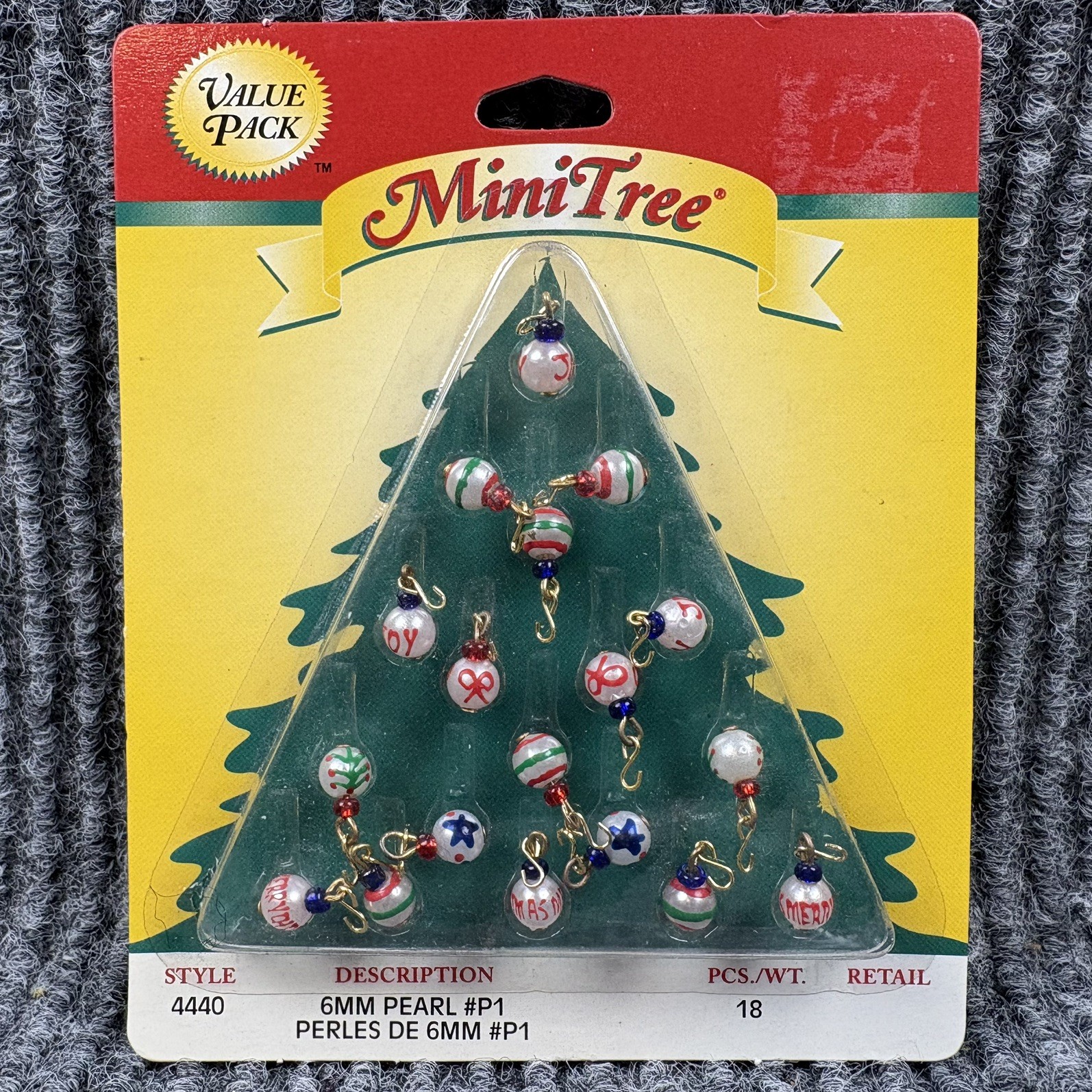 Vintage Westrim #4440 Mini Tree 6mm Pearl Christmas Ornaments Crafts 18pc NEW Vintage Westrim #4440 Mini Tree 6mm Pearl Christmas Ornaments Crafts 18pc NEW
