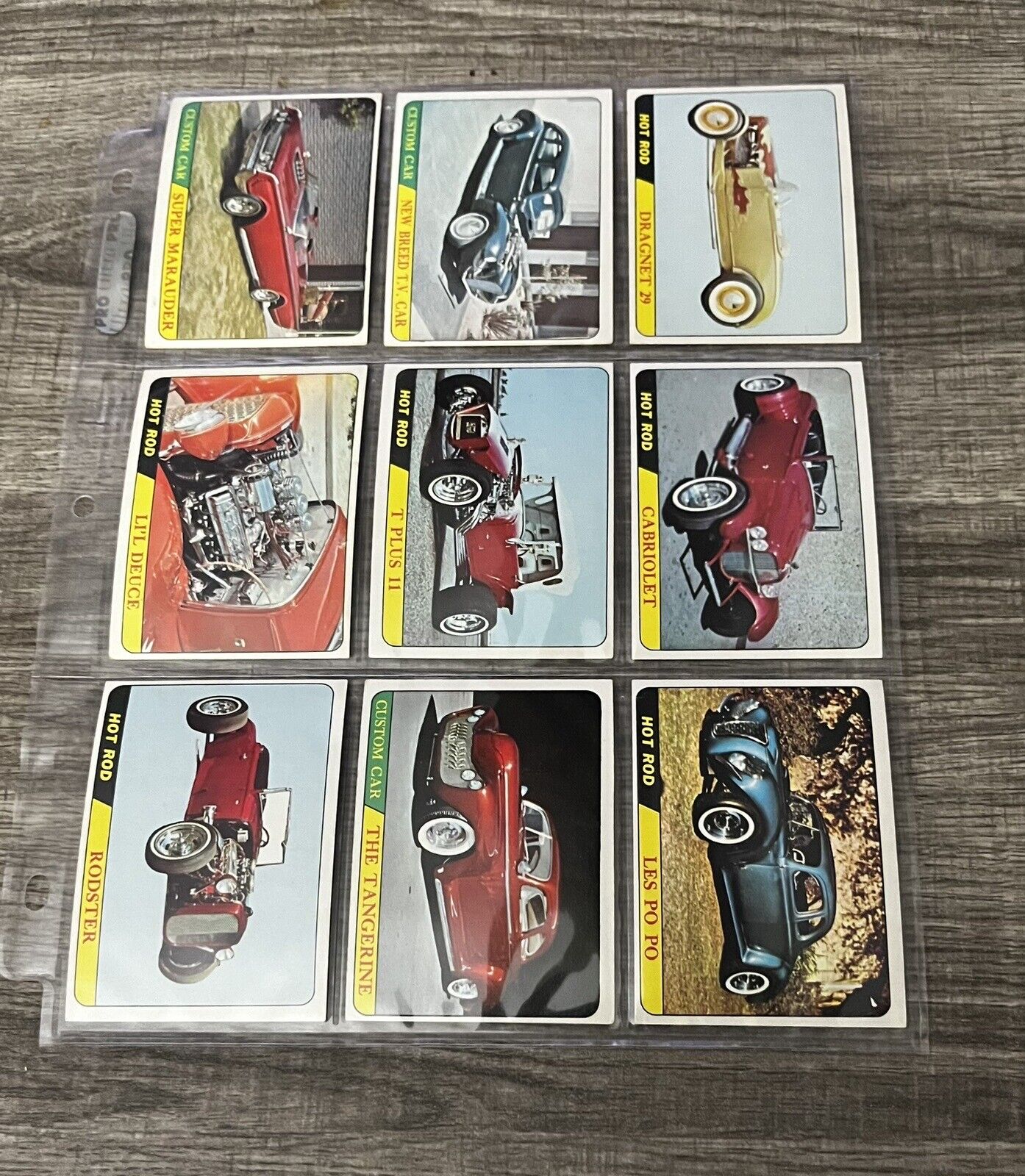 1968 Topps Hot Rods cards COMPLETE SET Of 66 Ex-Mt NM George Barris Custom Cars