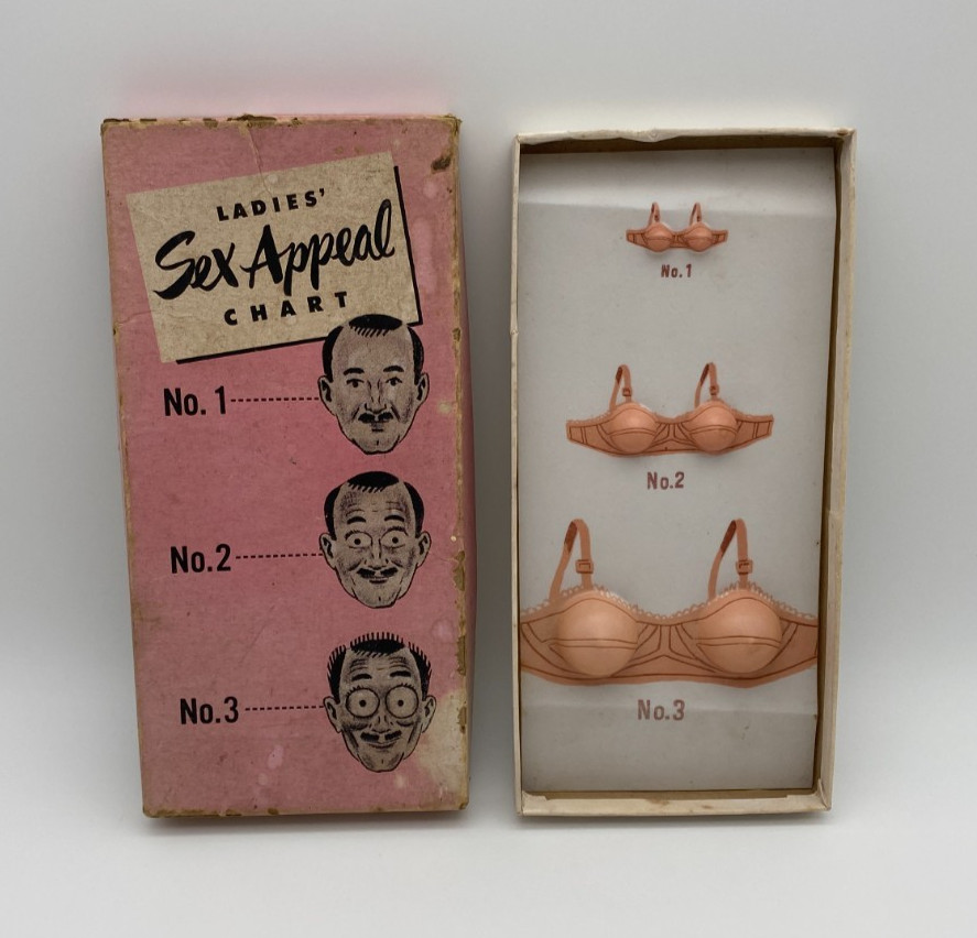 Vintage 1950s Novelty Joke Gag Gift Ladies Sex Appeal Chart