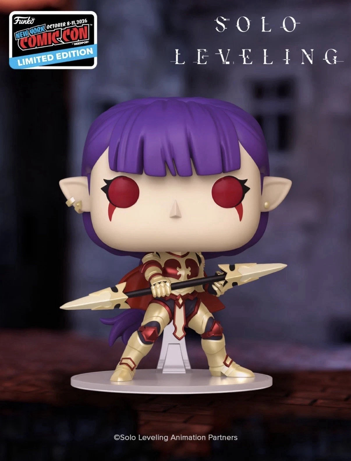NYCC 2026 FUNKO OFFICIAL POP SOLO LEVELING ESIL RADIRU UNMASKED LE1500 -presale