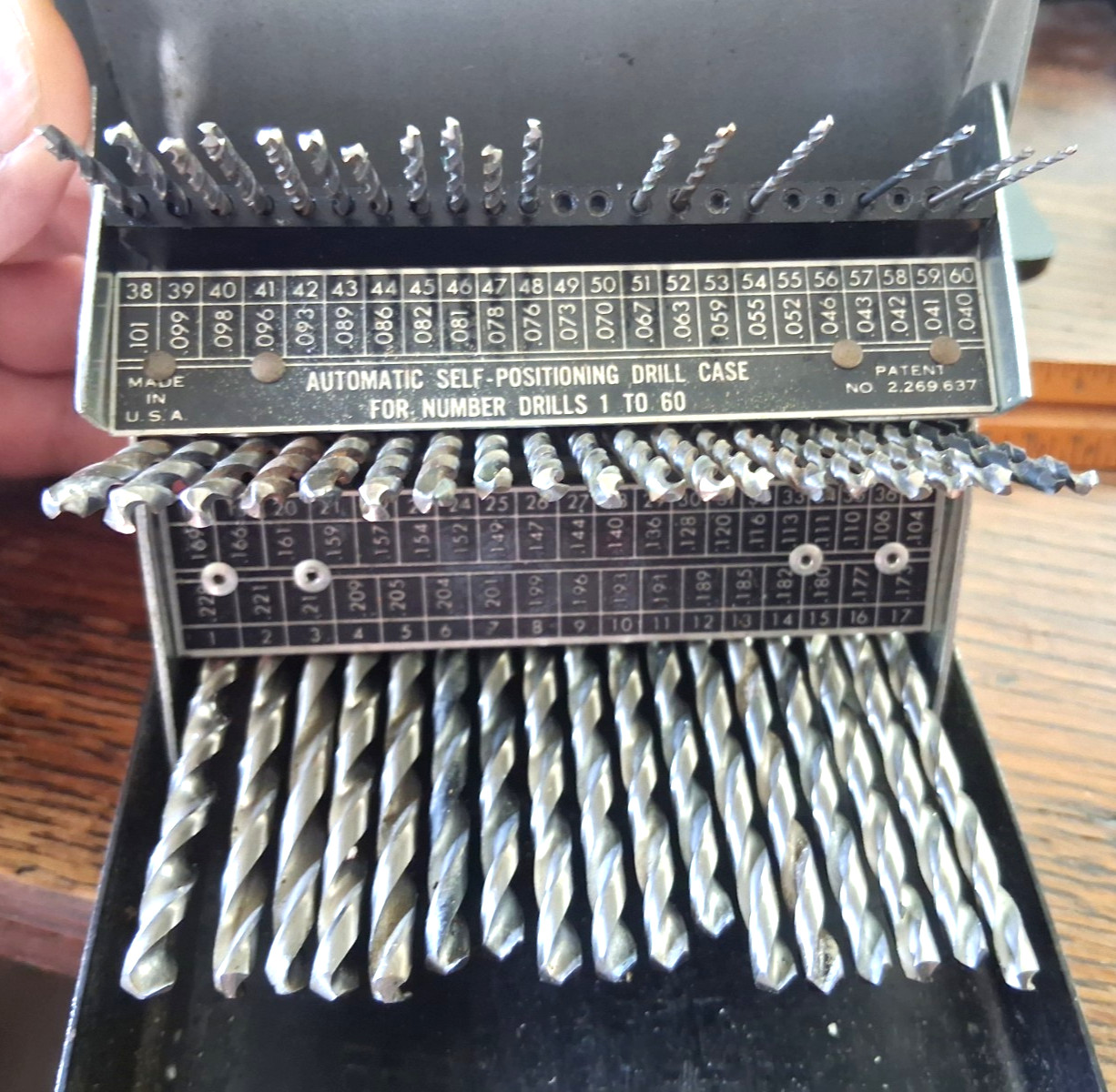 VTG Craftsman Tools 6708 Drill Bit Set 60pc. Automatic Index Case, Original VTG Craftsman Tools 6708 Drill Bit Set 60pc. Automatic Index Case, Original