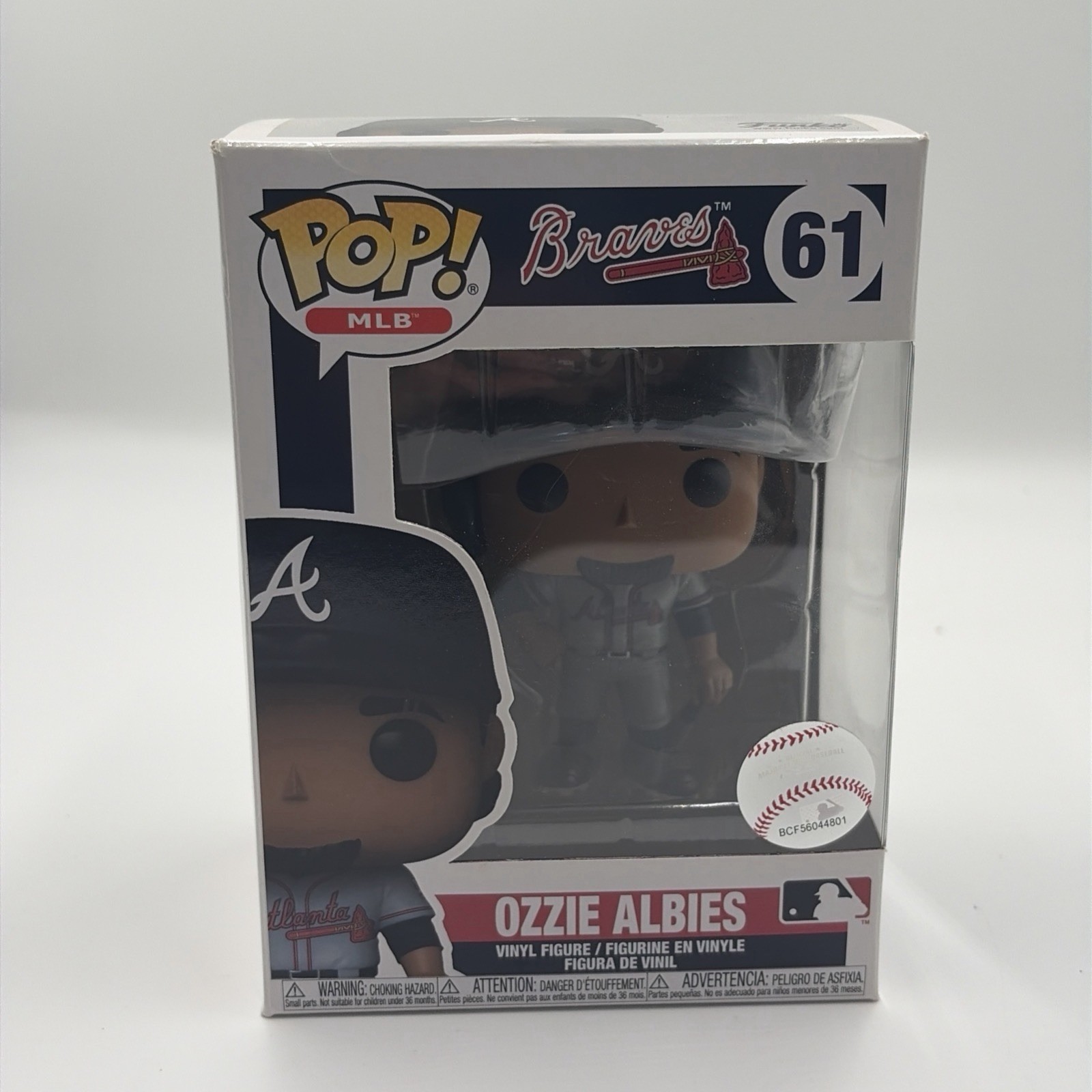 MLB Ozzie Albies #61 Atlanta Braves Pop Vinyl Figure by Funko MLB Ozzie Albies #61 Atlanta Braves Pop Vinyl Figure by Funko