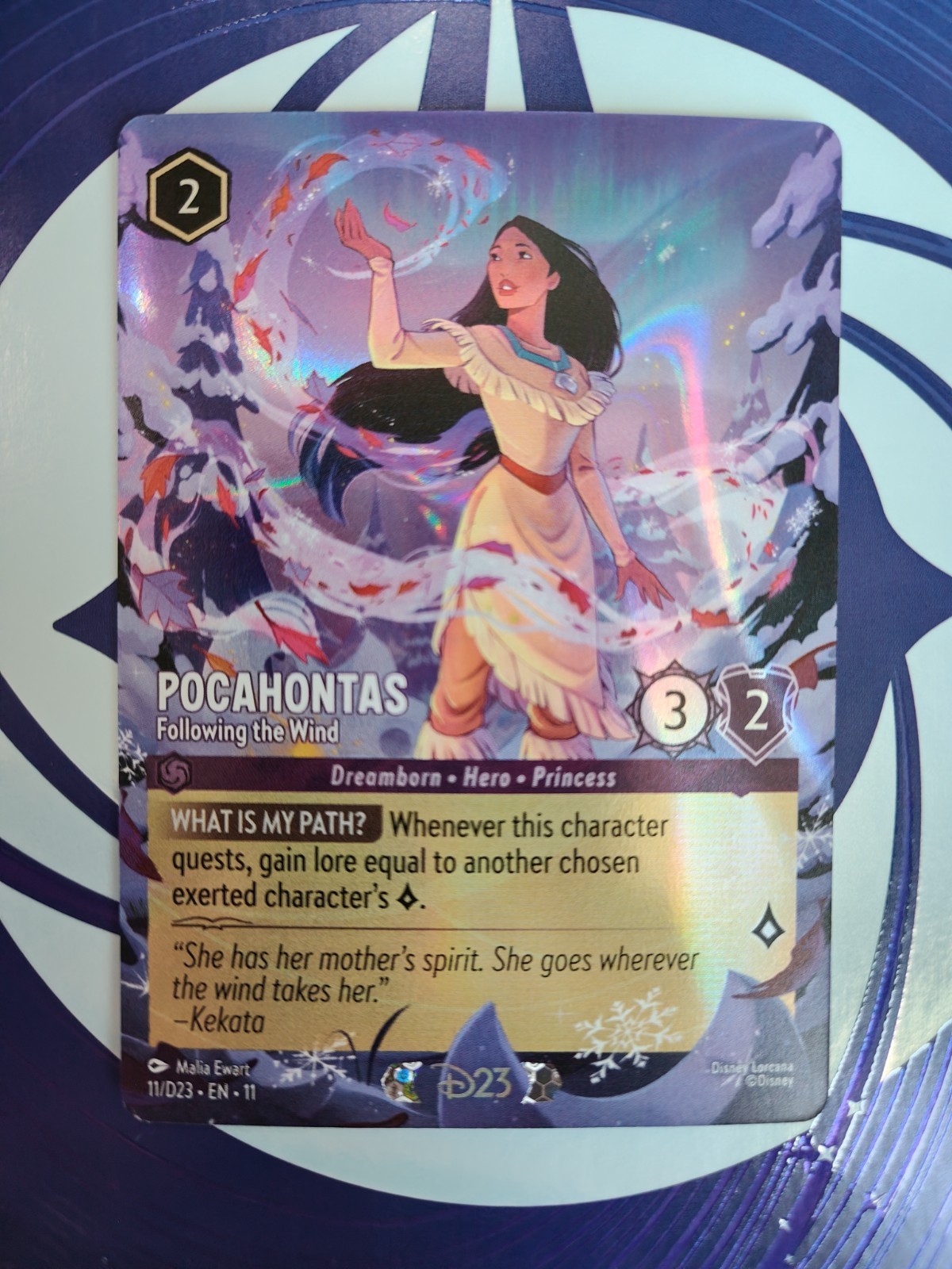 D23 Expo 2026 Disney Lorcana Pocahontas Exclusive Promo Card 11 D23 EN 11 D23 Expo 2026 Disney Lorcana Pocahontas Exclusive Promo Card 11 D23 EN 11