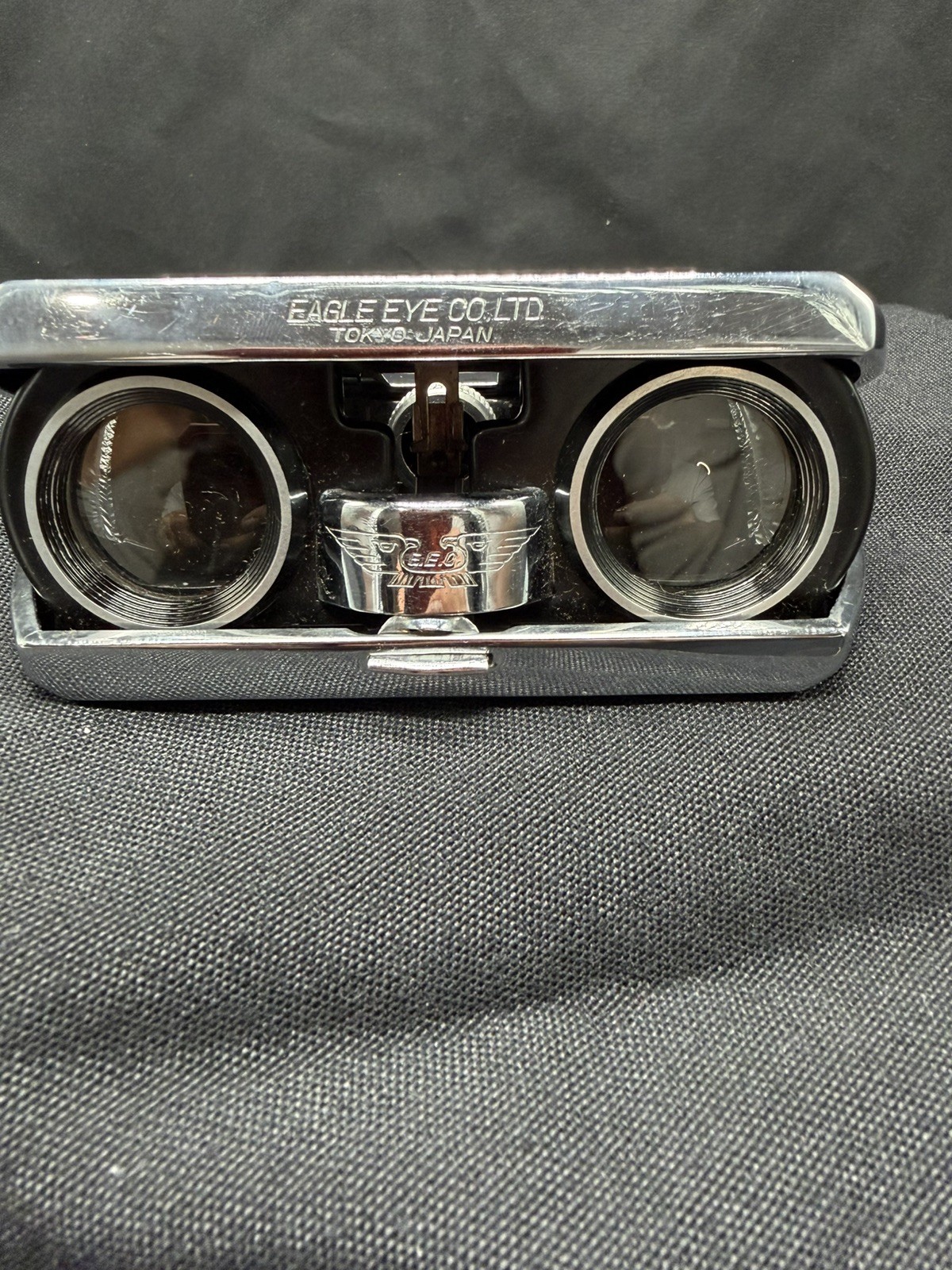 Vintage Antique Eagle Eye Co. Blue Opera Glasses Binoculars Tokyo Japan Vintage Antique Eagle Eye Co. Blue Opera Glasses Binoculars Tokyo Japan