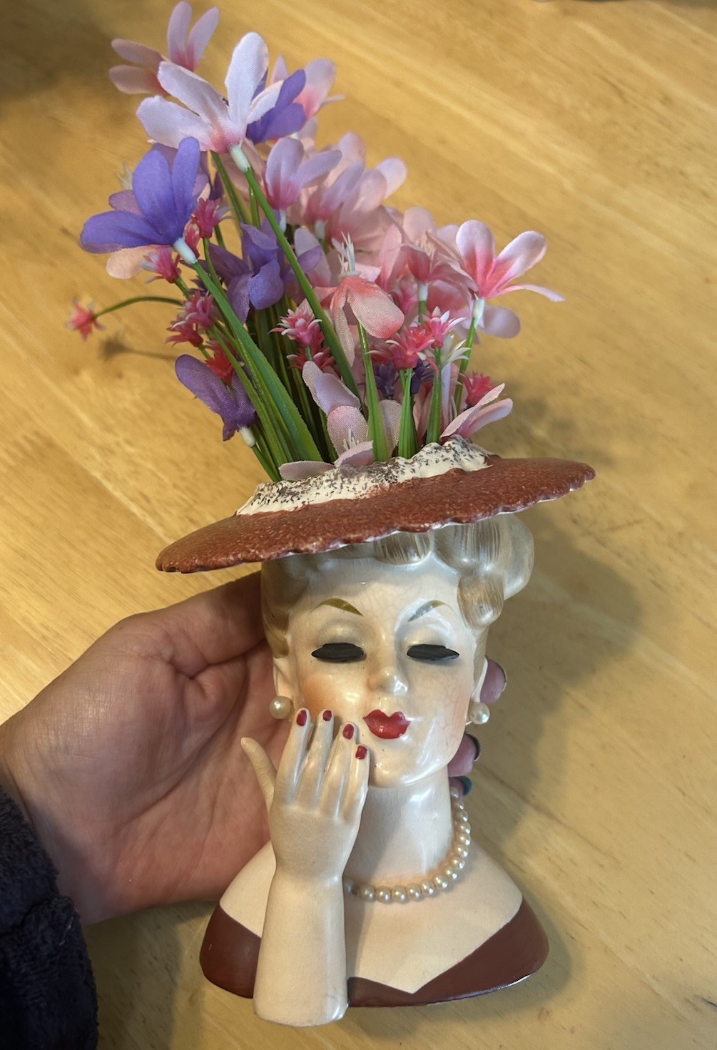 Extra Large Vintage Pristine 1958 Napco Head Vase Lady C3282 Free Fast Shipping Extra Large Vintage Pristine 1958 Napco Head Vase Lady C3282 Free Fast Shipping