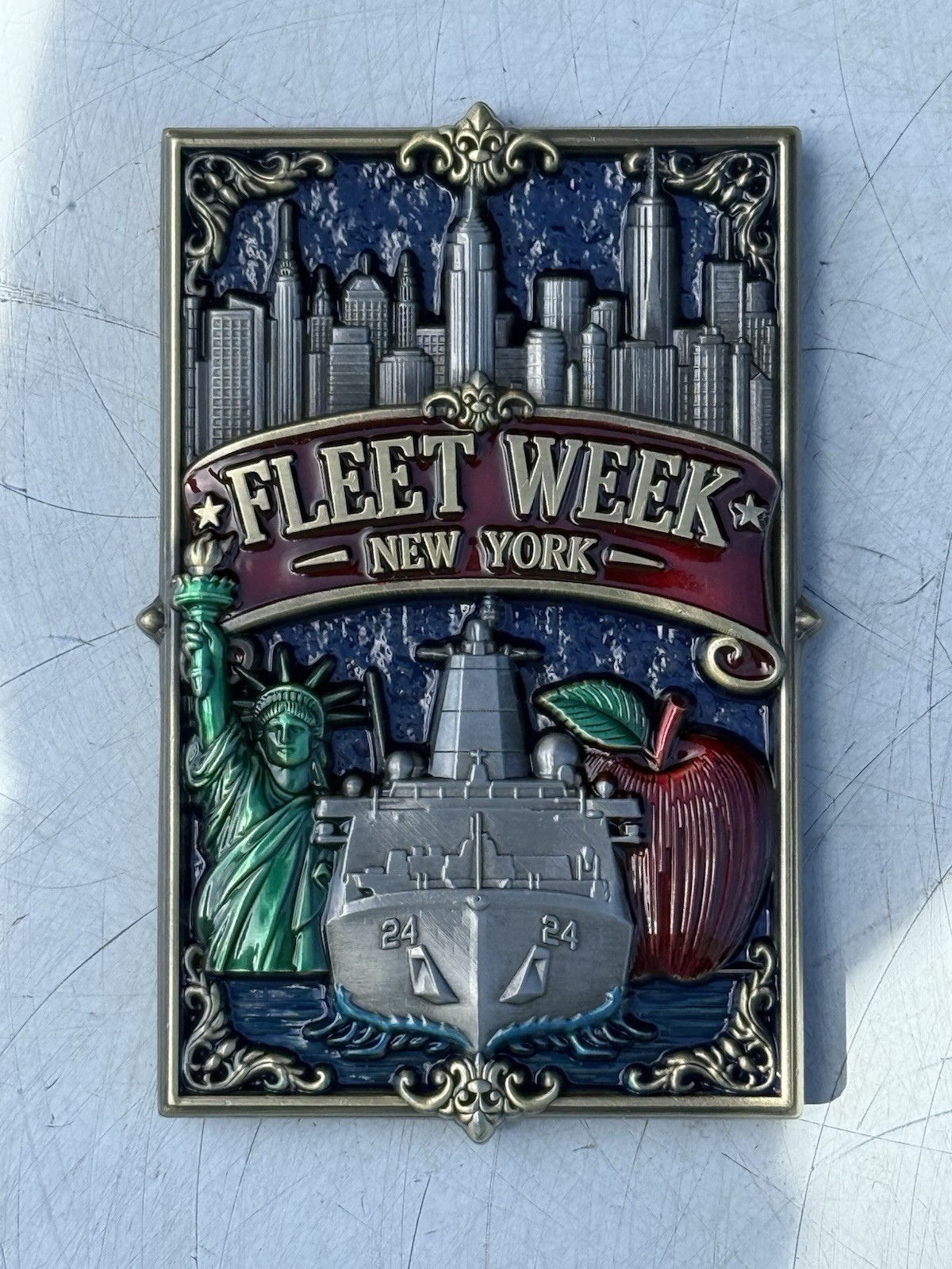 3.5” International Naval Review Fleet Week New York Challenge Coin 3.5” International Naval Review Fleet Week New York Challenge Coin