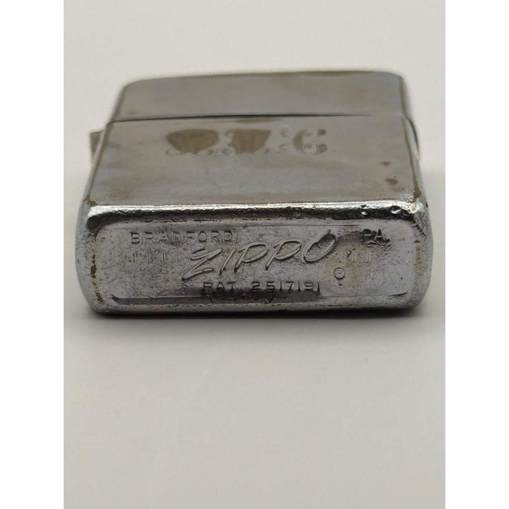 1967 Zippo Regular Patent 2517191 Script Initials Worn Lighter Vintage USA Used 1967 Zippo Regular Patent 2517191 Script Initials Worn Lighter Vintage USA Used