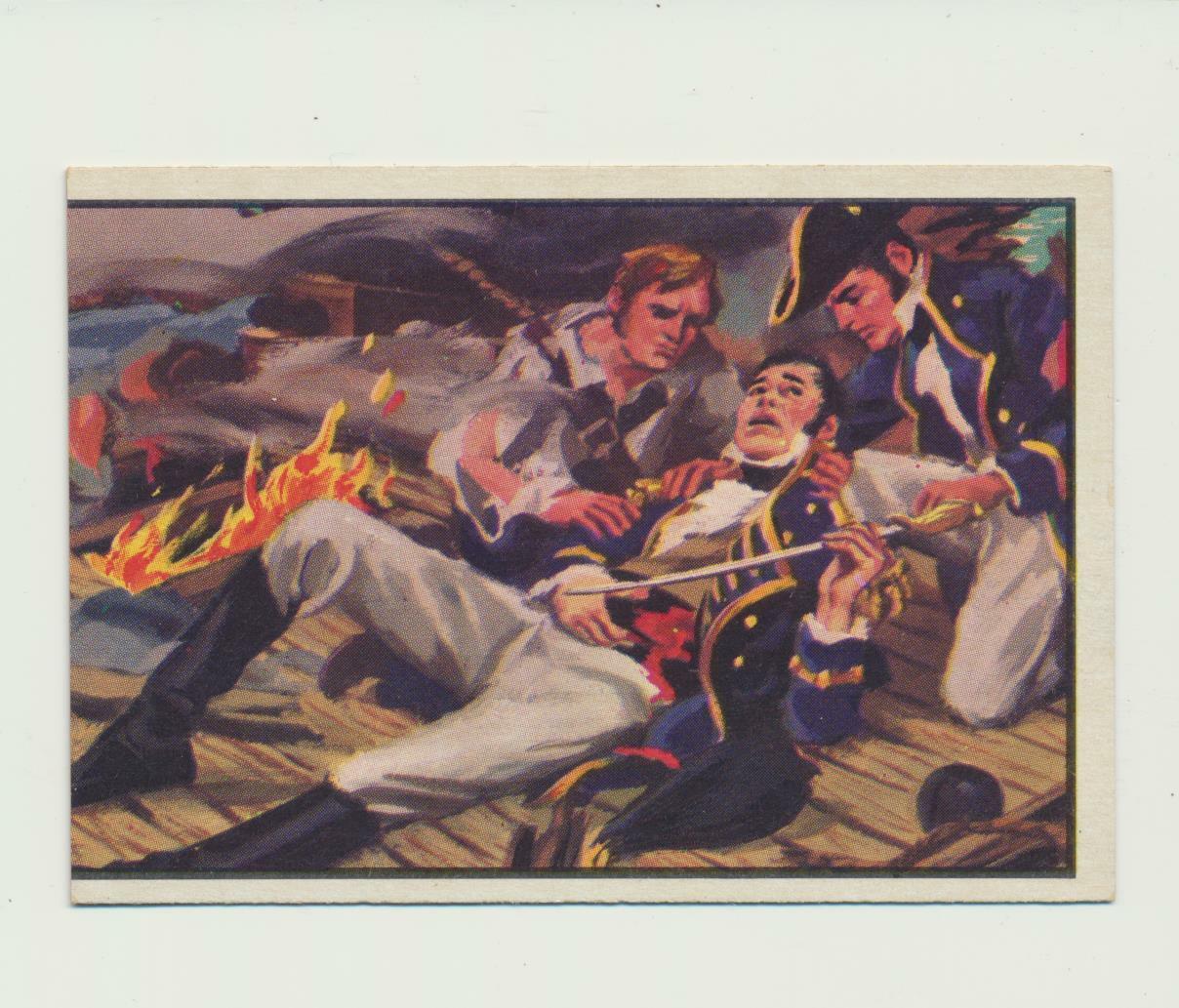 1954 Bowman U.S. Navy Victories #29 Don't Give Up The Ship (b)