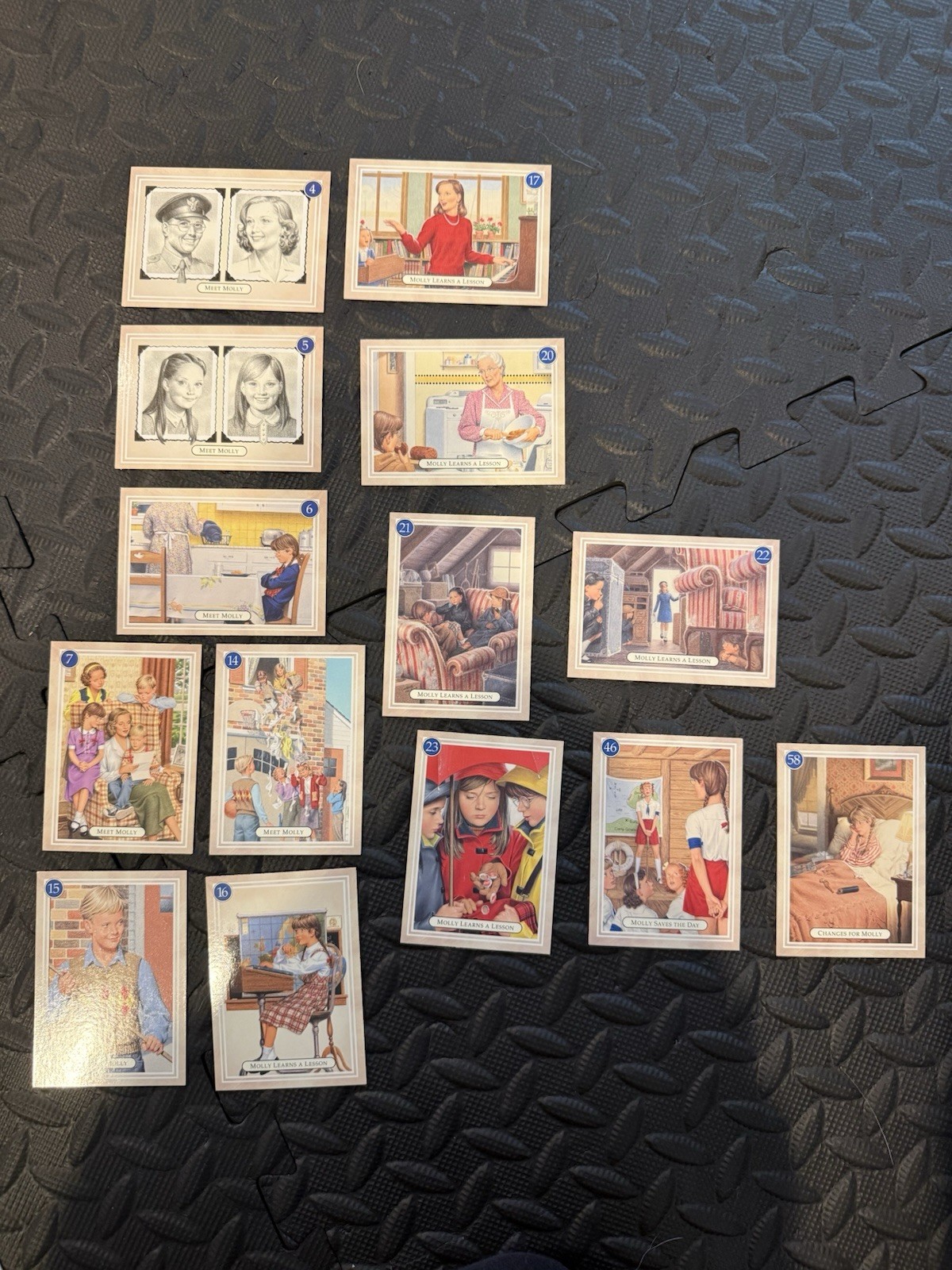 Vintage American Girl Pleasant Trading Cards Large Lot Molly Addy Kirsten
