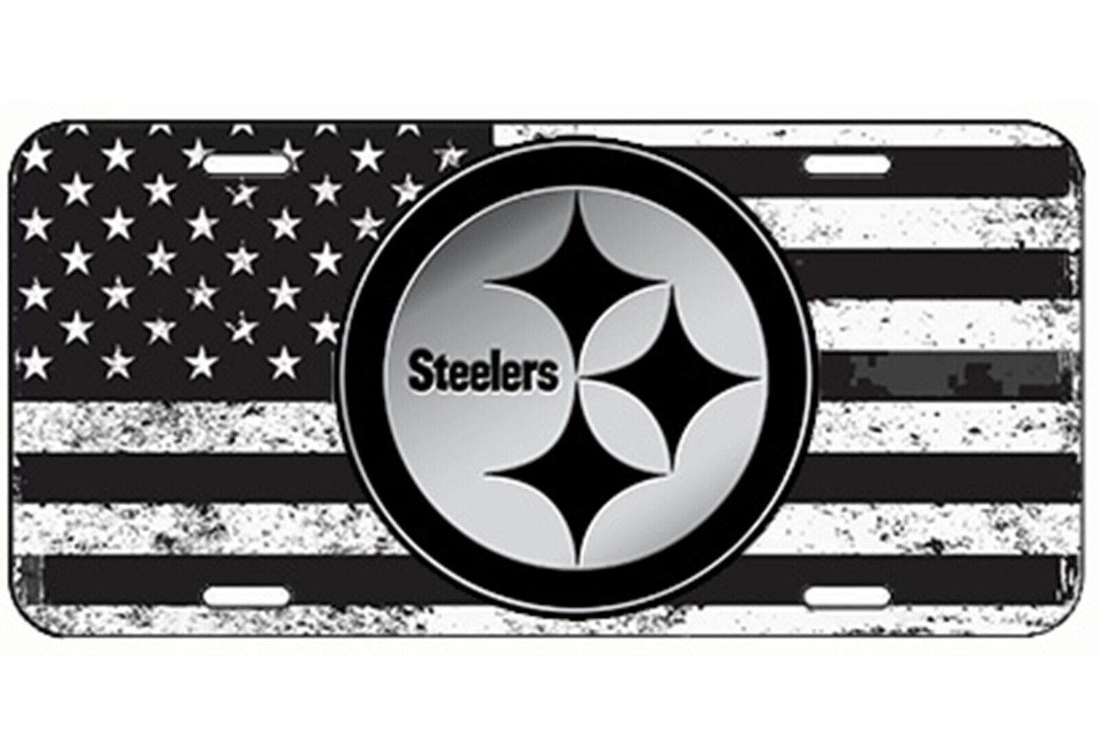 PITTSBURGH STEELERS American USA flag tactical license plate CAR TAG made USA