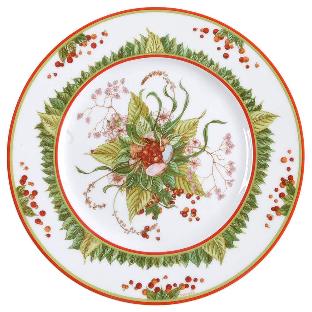 Hermes Le Jardin de Pythagore Salad Dessert Plate 4250887 Hermes Le Jardin de Pythagore Salad Dessert Plate 4250887