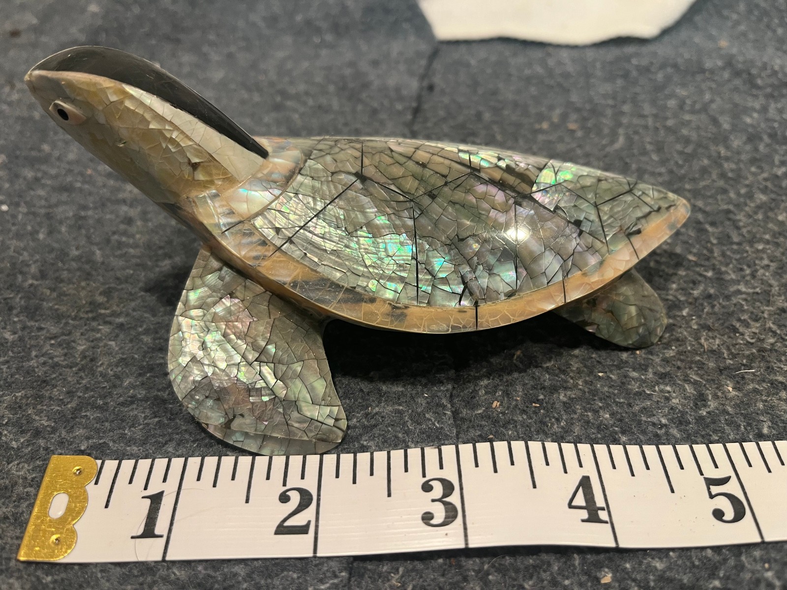 Handmade Sea Shell Sea Turtle Mother of Pearl Alaska Handmade Sea Shell Sea Turtle Mother of Pearl Alaska