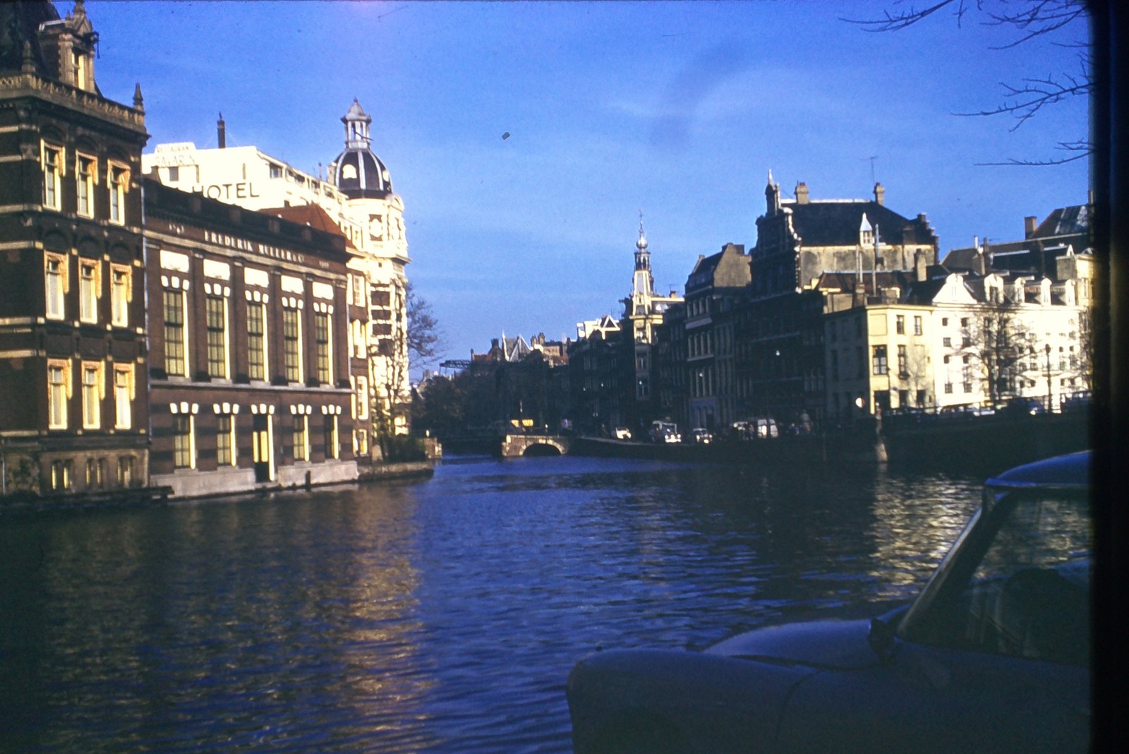 c1960\'s Kodachrome 35mm Slide Amsterdam Canal Hotel de l\'Europe Netherlands c1960\'s Kodachrome 35mm Slide Amsterdam Canal Hotel de l\'Europe Netherlands